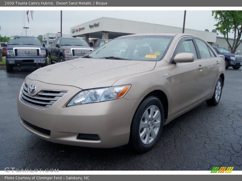 Desert Sand Metallic / Bisque 2009 Toyota Camry Hybrid