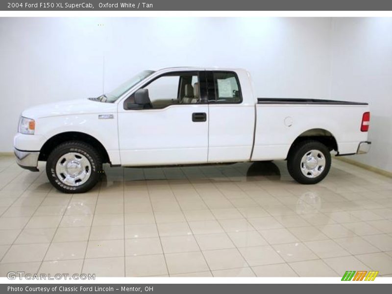 Oxford White / Tan 2004 Ford F150 XL SuperCab