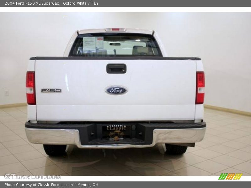 Oxford White / Tan 2004 Ford F150 XL SuperCab