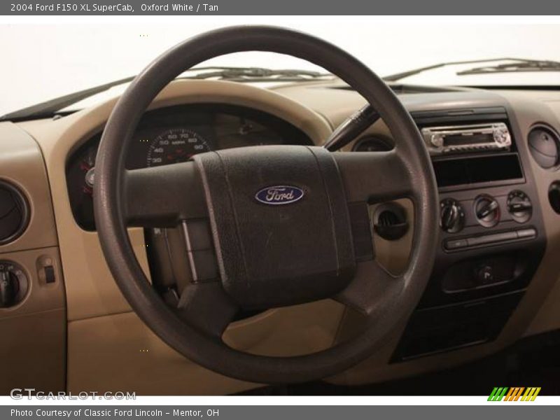 Oxford White / Tan 2004 Ford F150 XL SuperCab