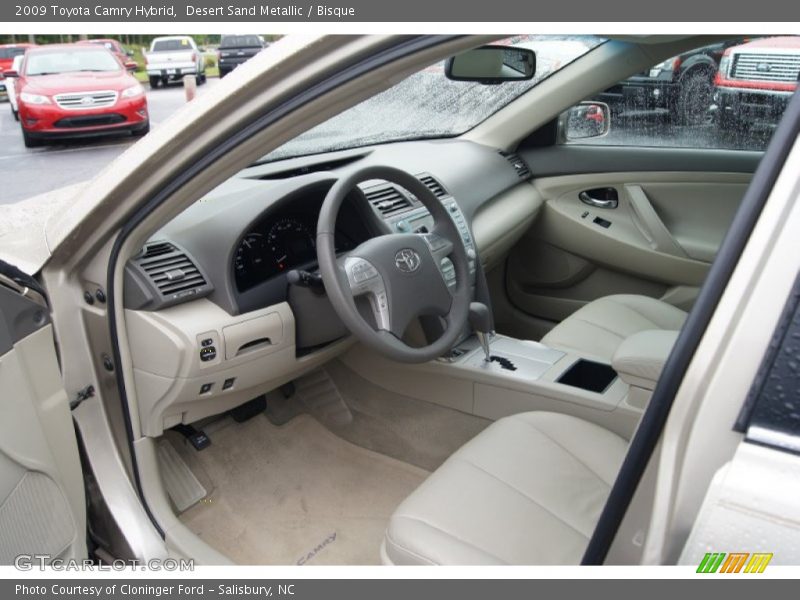 Desert Sand Metallic / Bisque 2009 Toyota Camry Hybrid