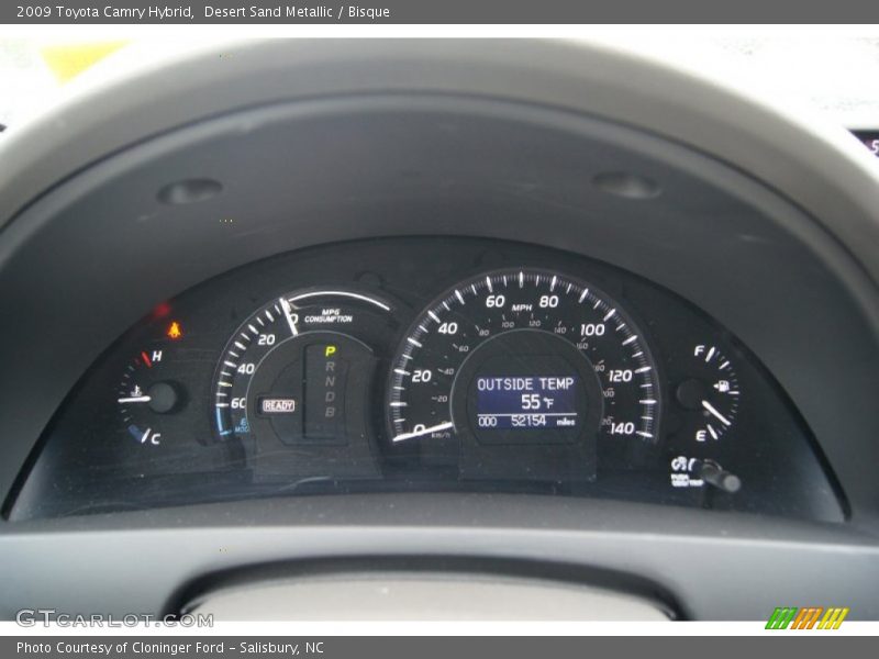 Desert Sand Metallic / Bisque 2009 Toyota Camry Hybrid