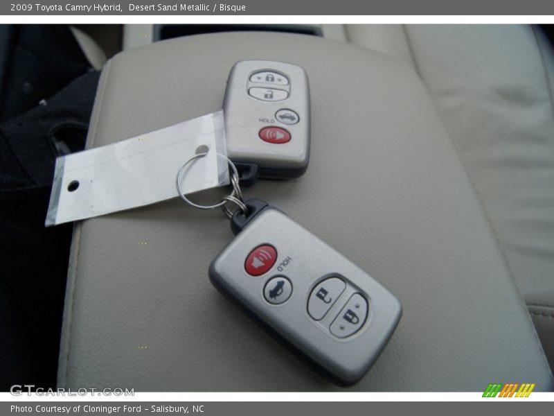 Desert Sand Metallic / Bisque 2009 Toyota Camry Hybrid