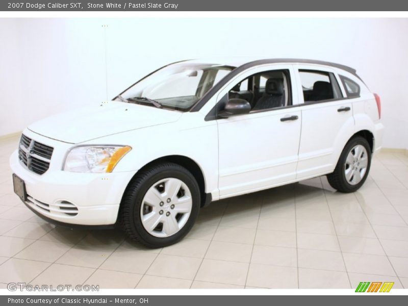 Stone White / Pastel Slate Gray 2007 Dodge Caliber SXT