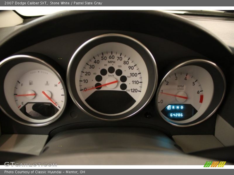 Stone White / Pastel Slate Gray 2007 Dodge Caliber SXT