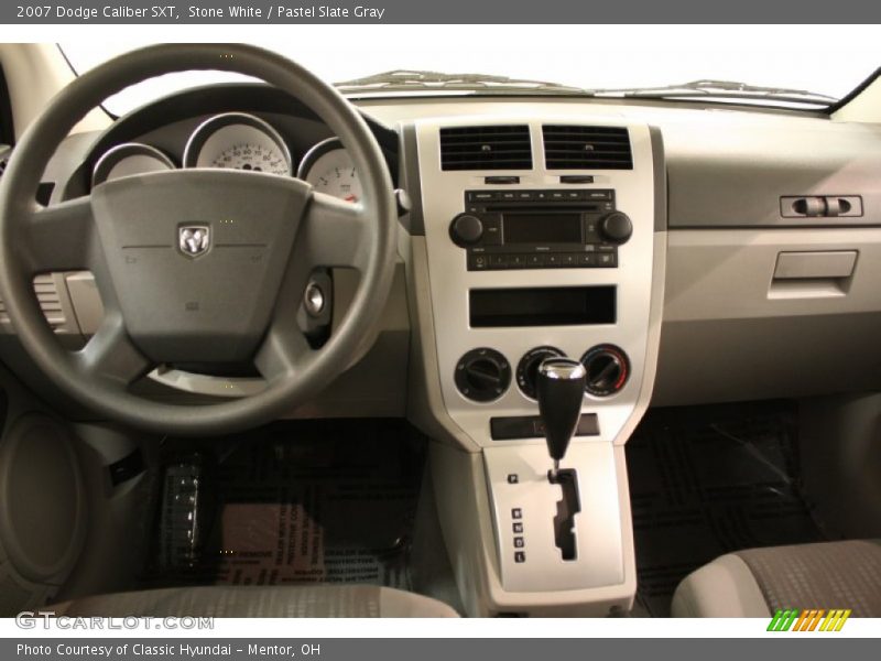 Stone White / Pastel Slate Gray 2007 Dodge Caliber SXT