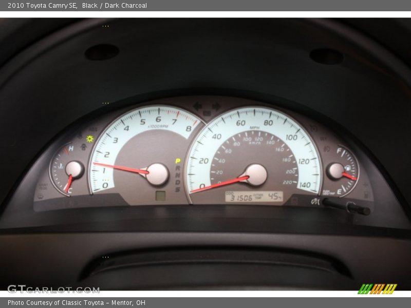 Black / Dark Charcoal 2010 Toyota Camry SE
