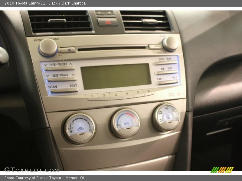 Black / Dark Charcoal 2010 Toyota Camry SE