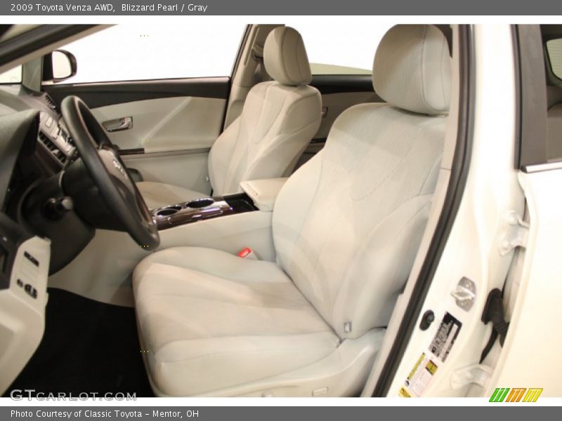 Blizzard Pearl / Gray 2009 Toyota Venza AWD