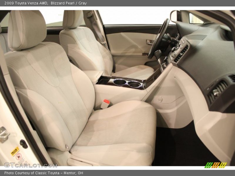 Blizzard Pearl / Gray 2009 Toyota Venza AWD