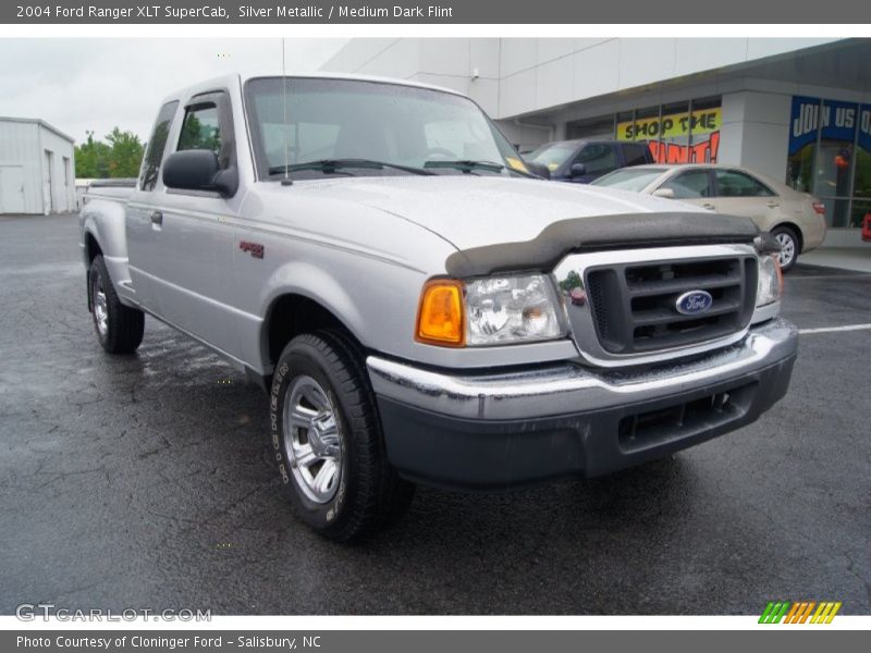 Silver Metallic / Medium Dark Flint 2004 Ford Ranger XLT SuperCab