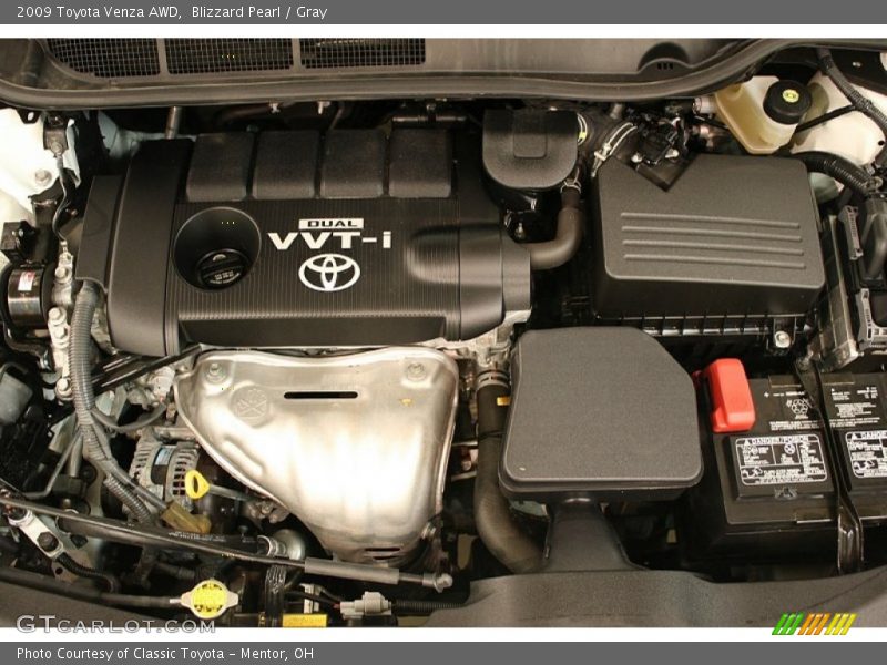 Blizzard Pearl / Gray 2009 Toyota Venza AWD