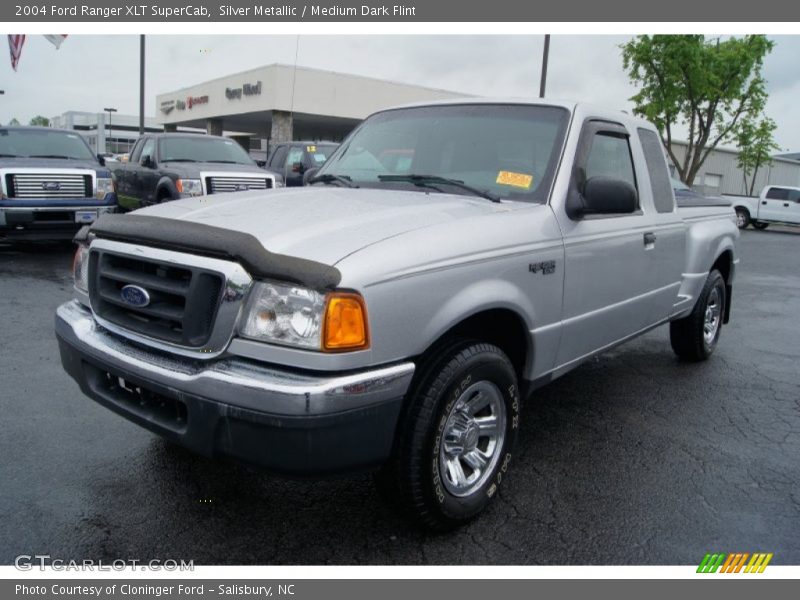 Silver Metallic / Medium Dark Flint 2004 Ford Ranger XLT SuperCab