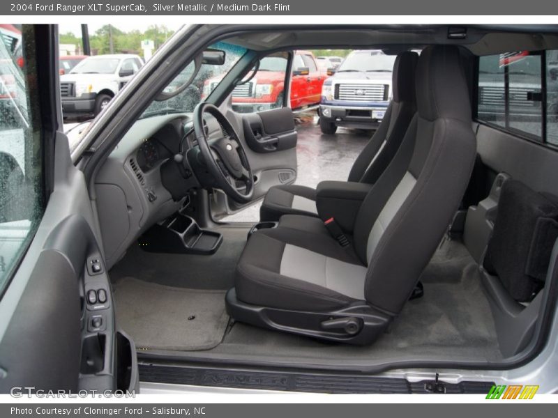 Silver Metallic / Medium Dark Flint 2004 Ford Ranger XLT SuperCab