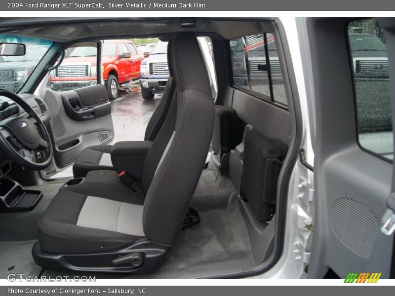 Silver Metallic / Medium Dark Flint 2004 Ford Ranger XLT SuperCab