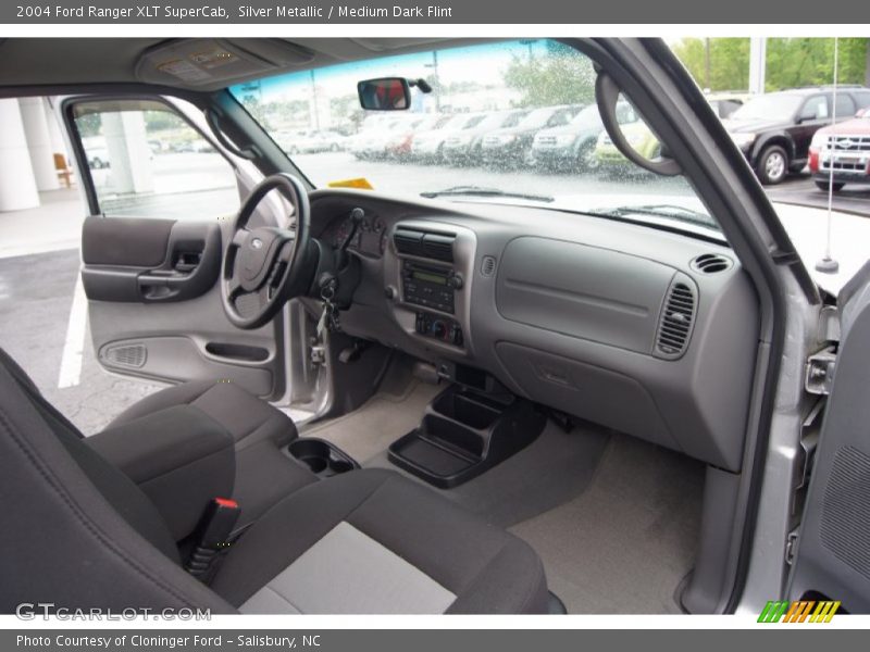 Silver Metallic / Medium Dark Flint 2004 Ford Ranger XLT SuperCab