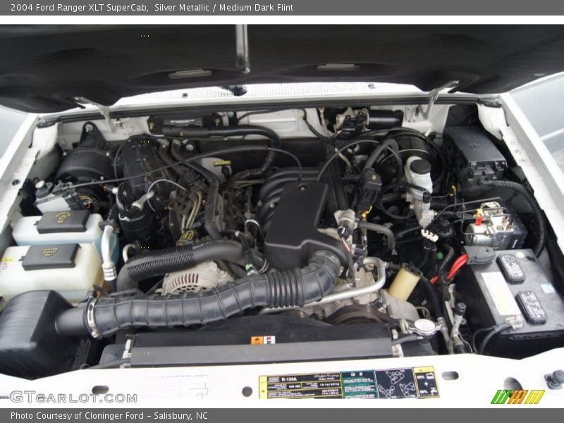 Silver Metallic / Medium Dark Flint 2004 Ford Ranger XLT SuperCab