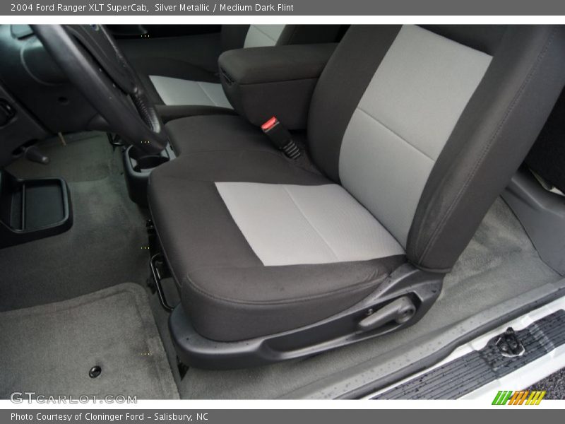 Silver Metallic / Medium Dark Flint 2004 Ford Ranger XLT SuperCab