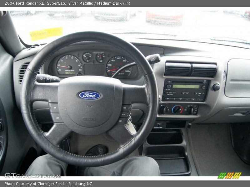 Silver Metallic / Medium Dark Flint 2004 Ford Ranger XLT SuperCab