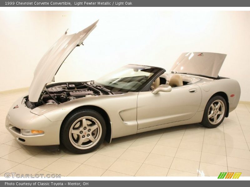 Light Pewter Metallic / Light Oak 1999 Chevrolet Corvette Convertible