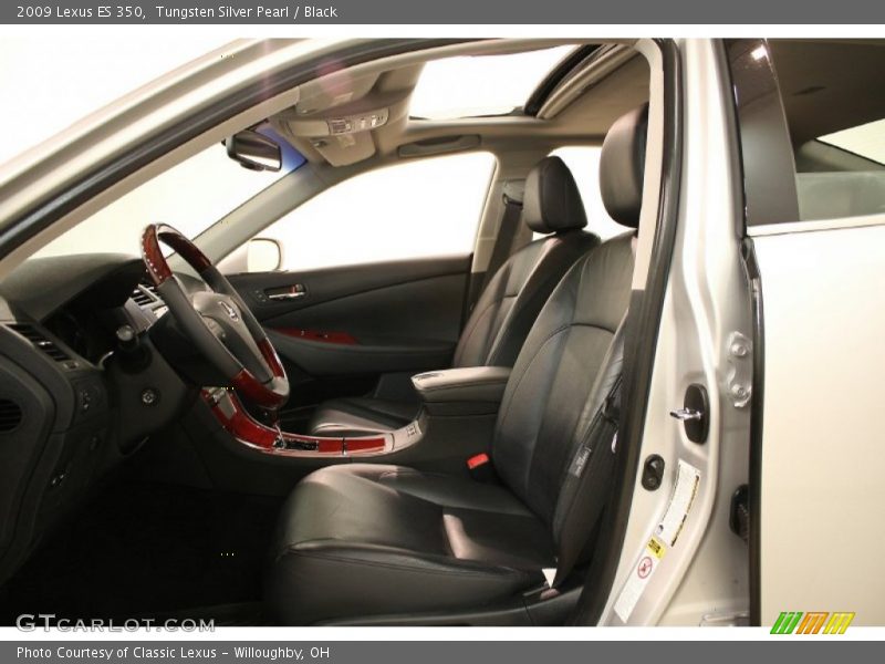 Tungsten Silver Pearl / Black 2009 Lexus ES 350