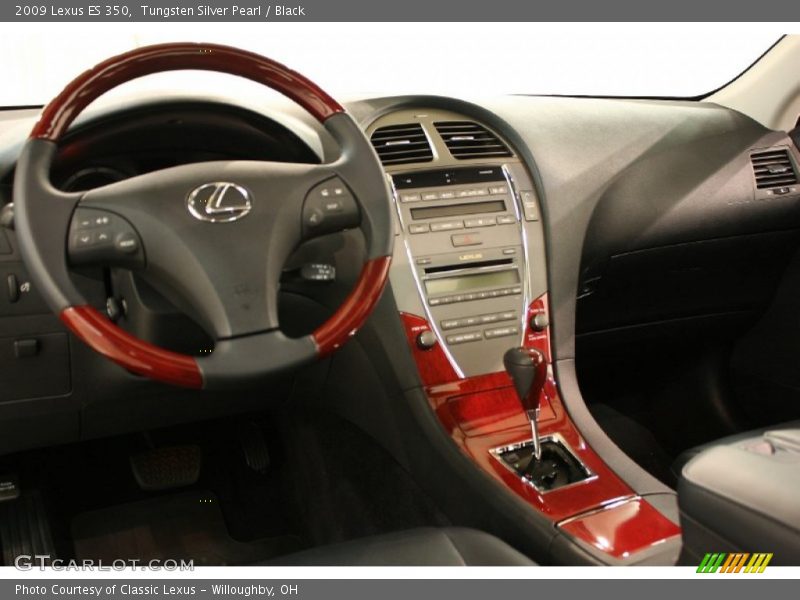 Tungsten Silver Pearl / Black 2009 Lexus ES 350