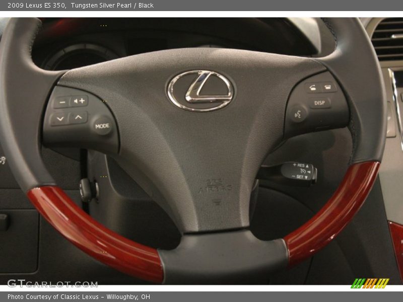 Tungsten Silver Pearl / Black 2009 Lexus ES 350