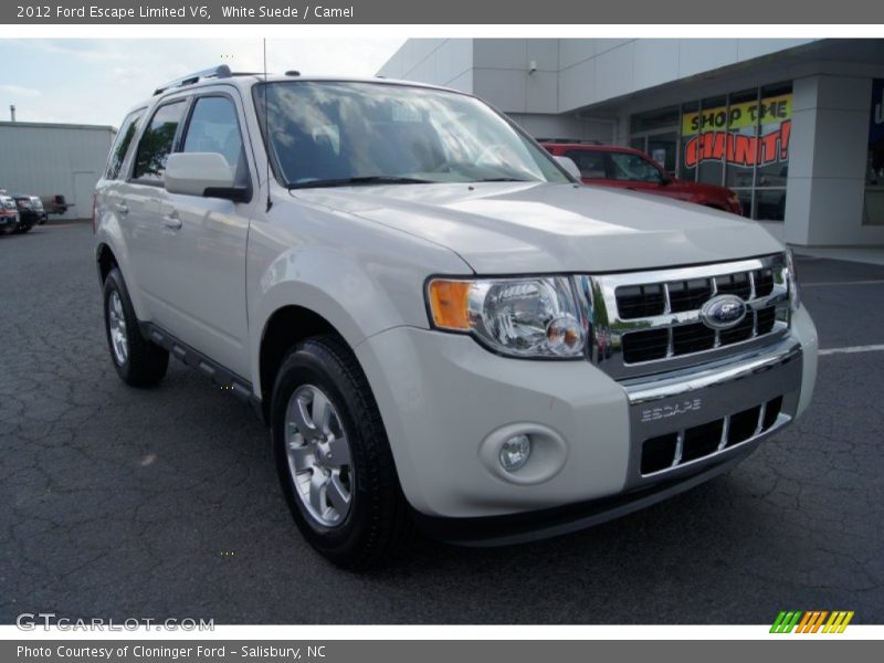 White Suede / Camel 2012 Ford Escape Limited V6