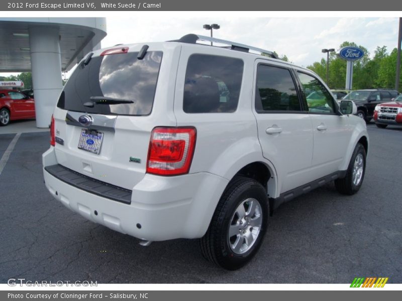 White Suede / Camel 2012 Ford Escape Limited V6