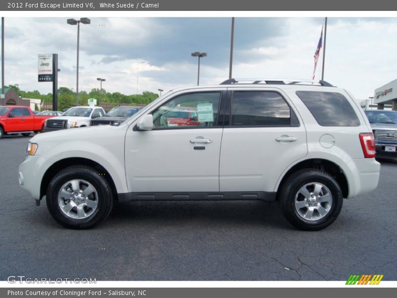 White Suede / Camel 2012 Ford Escape Limited V6