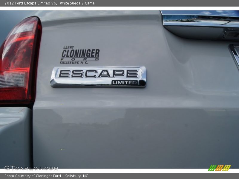 White Suede / Camel 2012 Ford Escape Limited V6