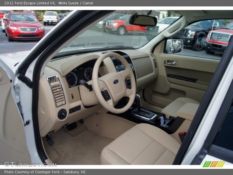 White Suede / Camel 2012 Ford Escape Limited V6