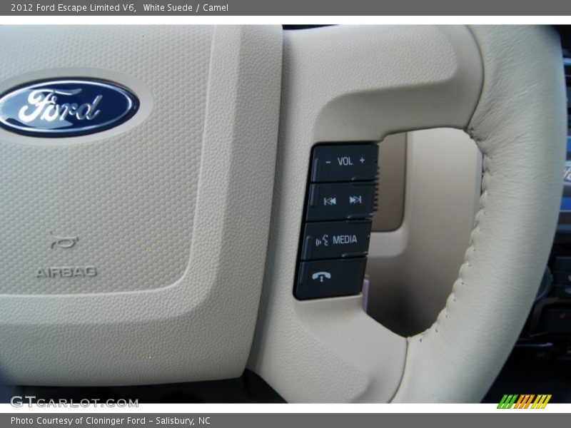 White Suede / Camel 2012 Ford Escape Limited V6