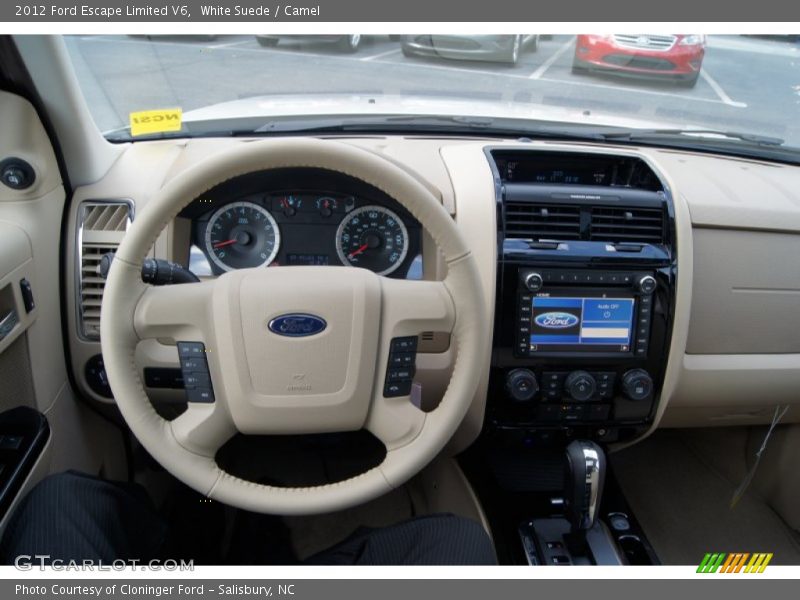 White Suede / Camel 2012 Ford Escape Limited V6