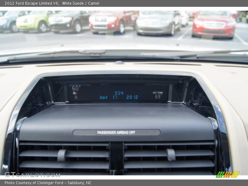 White Suede / Camel 2012 Ford Escape Limited V6