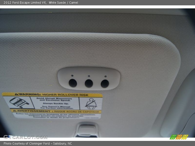 White Suede / Camel 2012 Ford Escape Limited V6