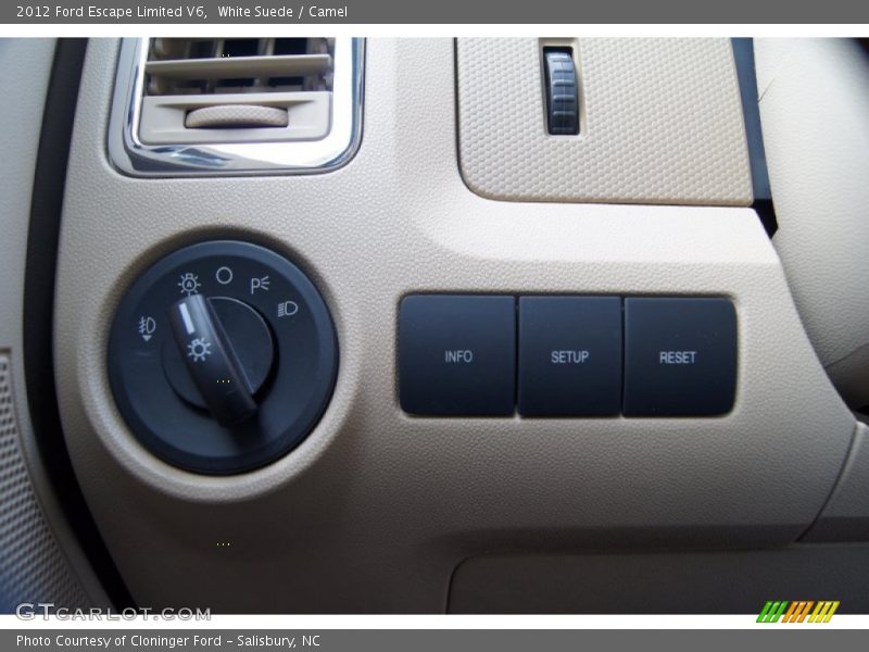White Suede / Camel 2012 Ford Escape Limited V6