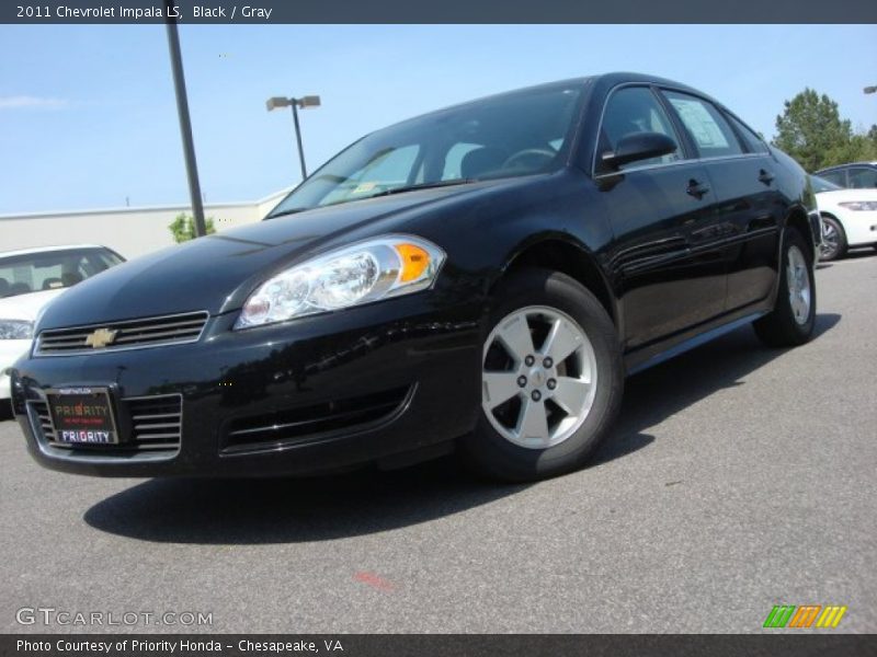 Black / Gray 2011 Chevrolet Impala LS