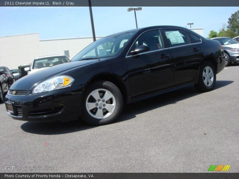 Black / Gray 2011 Chevrolet Impala LS