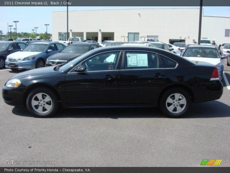Black / Gray 2011 Chevrolet Impala LS