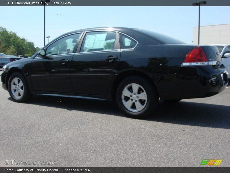 Black / Gray 2011 Chevrolet Impala LS