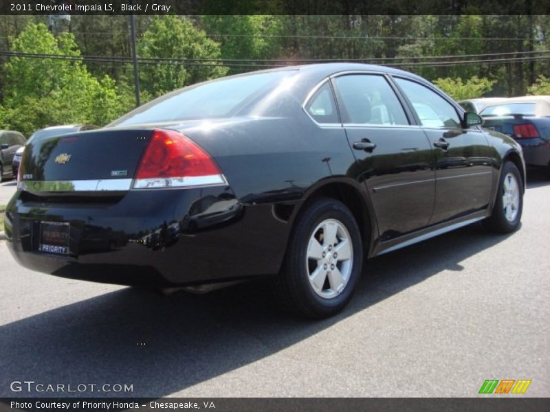 Black / Gray 2011 Chevrolet Impala LS