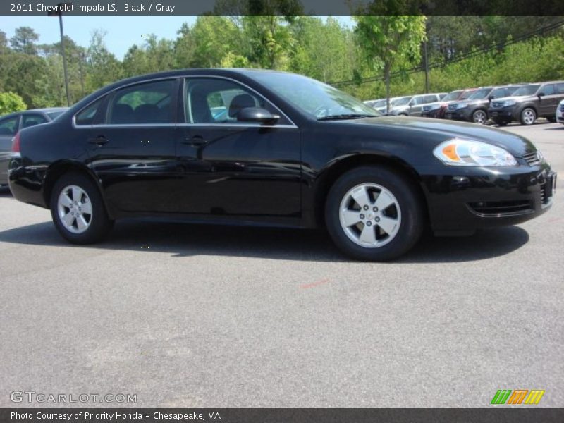Black / Gray 2011 Chevrolet Impala LS