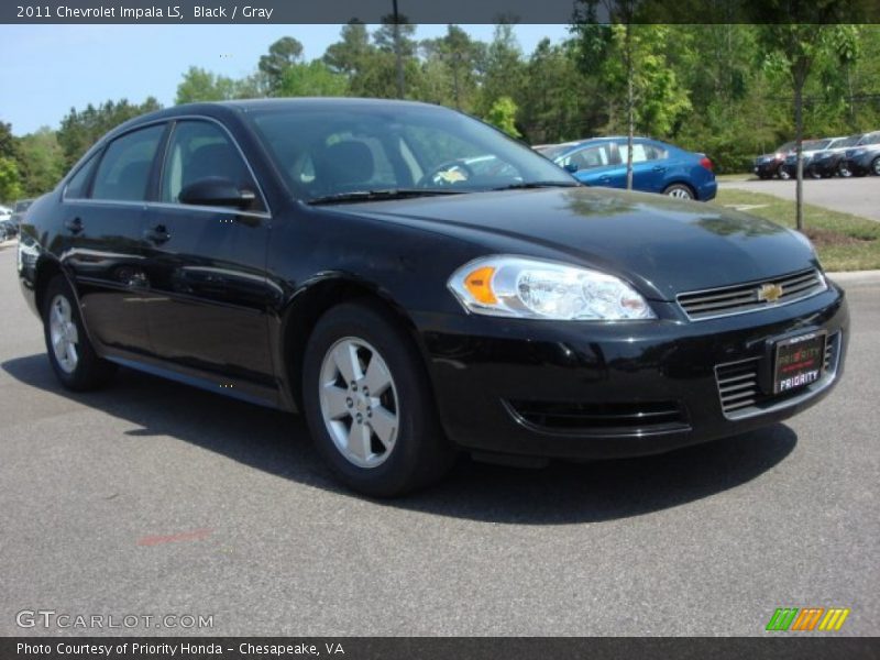 Black / Gray 2011 Chevrolet Impala LS