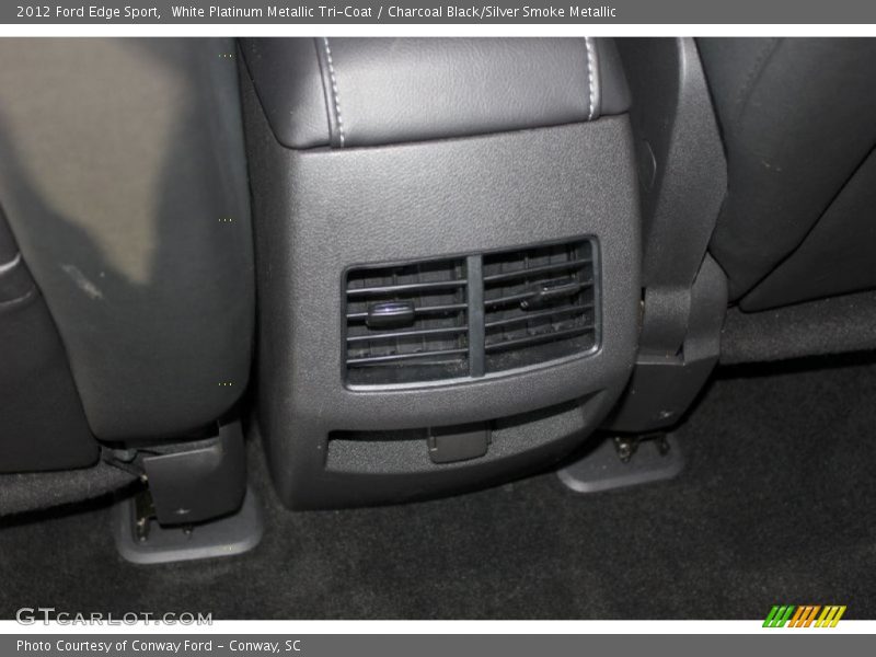 White Platinum Metallic Tri-Coat / Charcoal Black/Silver Smoke Metallic 2012 Ford Edge Sport