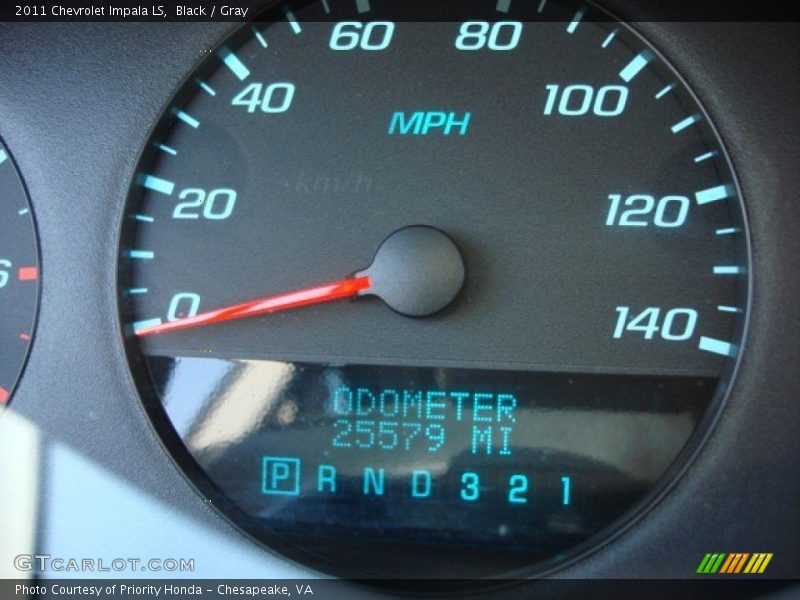 Black / Gray 2011 Chevrolet Impala LS
