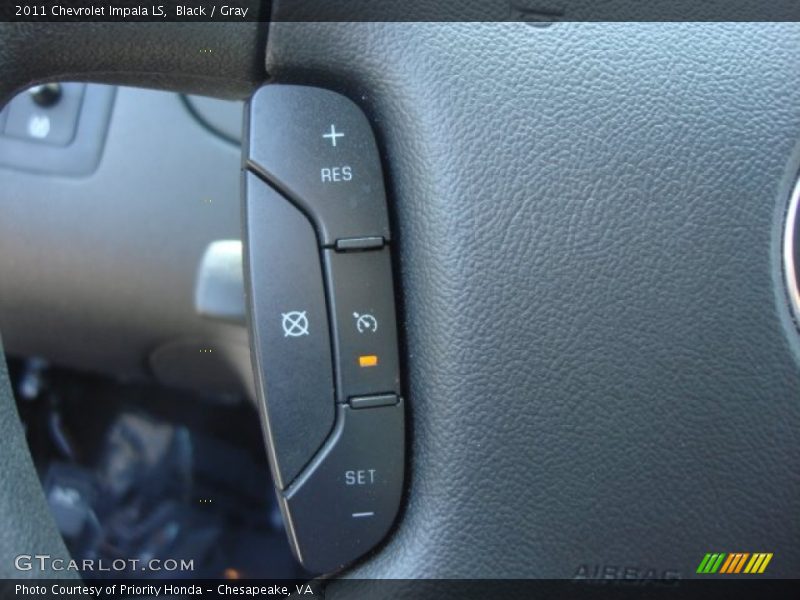 Black / Gray 2011 Chevrolet Impala LS