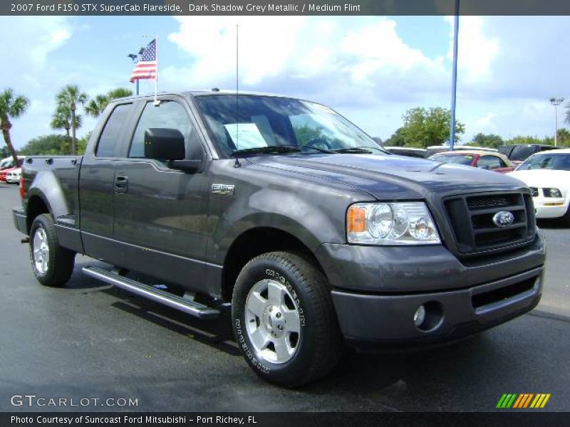 Dark Shadow Grey Metallic / Medium Flint 2007 Ford F150 STX SuperCab Flareside