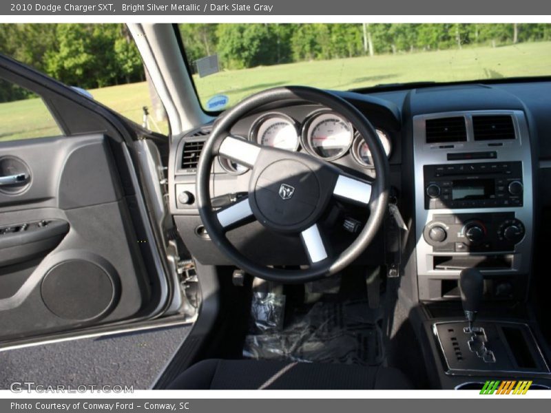 Bright Silver Metallic / Dark Slate Gray 2010 Dodge Charger SXT