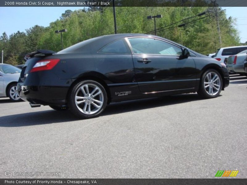 Nighthawk Black Pearl / Black 2008 Honda Civic Si Coupe